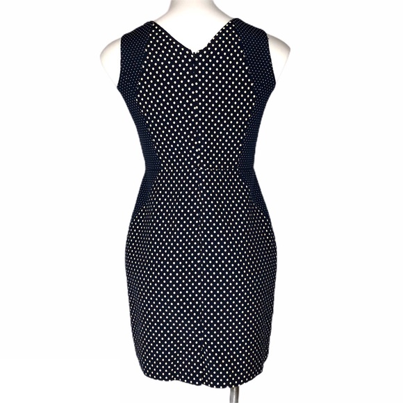 Banana Republic Sleeveless Navy Polka Dot Dress - Picture 5 of 8